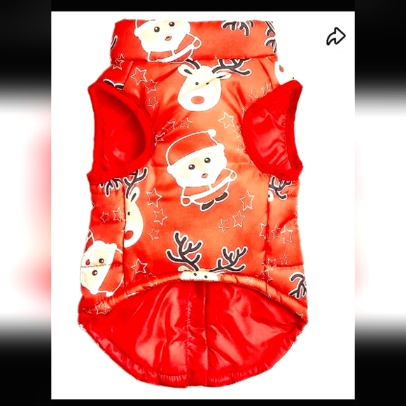 Jecikelon Winter Dog Vest Jacket Waterproof Size X-Small Christmas Design - Picture 4 of 8